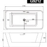 АКРИЛОВАЯ ВАННА GEMY G9212 отдельностоящая
