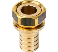 STOUT Переходник с накидной гайкой 25xG 3/4" для труб из сшитого полиэтилена аксиальный