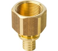 STOUT Переходник с внутренней резьбой 16xG 3/4" для труб из сшитого полиэтилена аксиальный