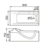 АКРИЛОВАЯ ВАННА GEMY G9055 O R 181-92