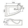 АКРИЛОВАЯ ВАННА GEMY G9056 K L 170-130