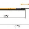 Шторка на ванну Cezares SLIDER VF-11  90-145