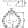 АКРИЛОВАЯ ВАННА GEMY G9060 K 210-210