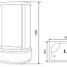 ДУШЕВАЯ КАБИНА TIMO T-1120 L 120-85