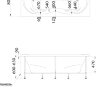 Ванна 1Marka DINAMIKA 180x80 с каркасом и экраном Ванна 1Marka DINAMIKA 180x80 с каркасом и экраном