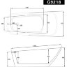 АКРИЛОВАЯ ВАННА GEMY G9218 170-77