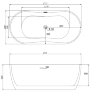 АКРИЛОВАЯ ВАННА GEMY G9219 175.5-80