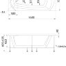 Ванна 1Marka ELEGANCE 160x70 с каркасом и экраном