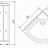ДУШЕВАЯ КАБИНА TIMO T-7709  90-90-225