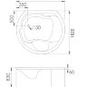 АКРИЛОВАЯ ВАННА GEMY G9063 O