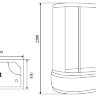 ДУШЕВАЯ КАБИНА TIMO T-7720 R 120-85-220