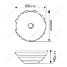 Раковина MELANA MLN-T4004G (золото)
