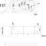 Ванна 1Marka TAORMINA 180x90 с каркасом и экраном