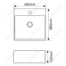 Раковина MELANA MLN-7063D