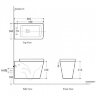 Унитаз подвесной Aquanet Rimless Tavr BL-103N-WHT безободковый