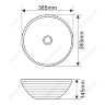 Раковина MELANA MLN-T4004-B1+B6 (желтая)