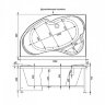 Акриловая ванна Aquanet Capri 160x100 L Акриловая ванна Aquanet Capri 160x100 L