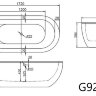 АКРИЛОВАЯ ВАННА GEMY G9241 172-74