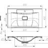 МЕБЕЛЬ ДЛЯ ВАННОЙ КОМНАТЫ НАПОЛЬНАЯ BELBAGNO MARINO-800